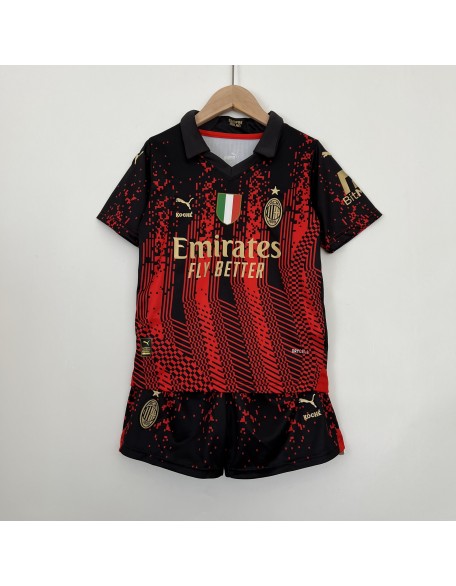 AC Milan Third Away Football Shirt 23/24 Kids