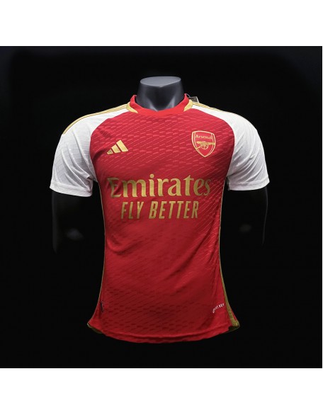 23/24 Arsenal Red Gold Shield Jersey Player Version 