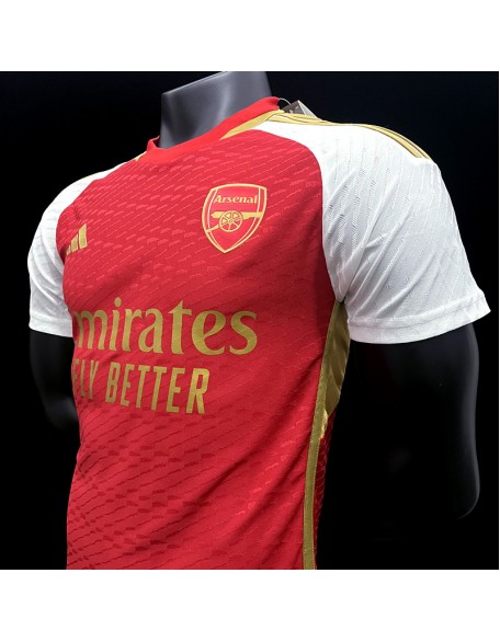 23/24 Arsenal Red Gold Shield Jersey Player Version 