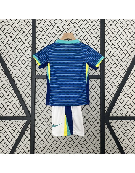 Brazil Away Jerseys 2024 Kids