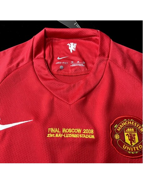 Manchester United Home Jersey Retro 07/08 For Kids 