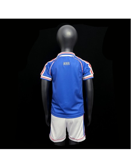 France Home Jersey Retro 1998 Kids