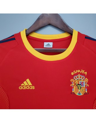 Spain Home Jerseys 2002 Retro