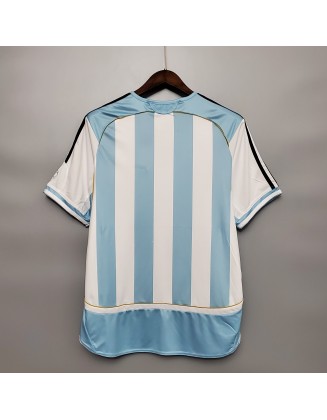 Argentina Home Jerseys 2006 Retro 