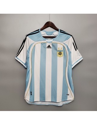 Argentina Home Jerseys 2006 Retro 