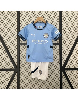 Manchester City Soccer Jersey 24/25 For Kids 