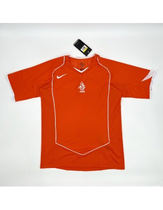 Netherlands Home Jerseys 2004 Retro 