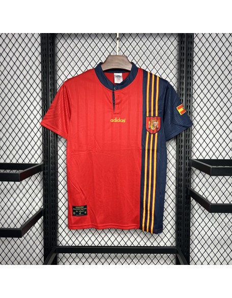 Spain Home Jerseys 1996 Retro